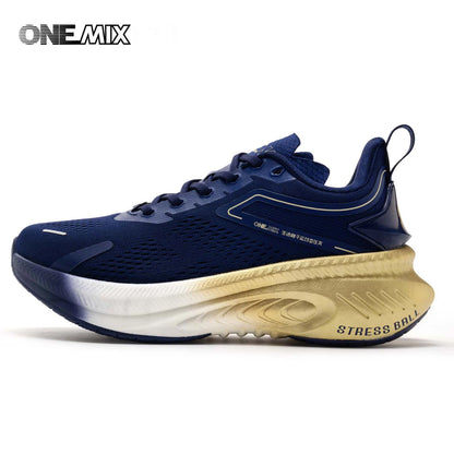 ONEMIX New Style Autumn Winter Men's Running Shoes Outdoor Jogging Cushioning Breathable Lightweight Elastic Sports Sneakers