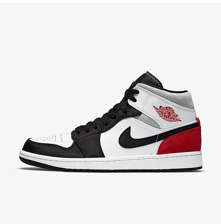 Nike originalni Air Jordan 1 AJ1 moški športni košarkarski čevlji s srednjim zgornjim delom in oblazinjenjem 852542-100