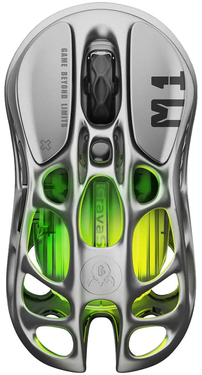GravaStar Mercury M1 Pro Wireless Gaming Mouse 26000 DPI, Tri-Mode Wired, 2.4GHz & Bluetooth Gaming Mouse with GLOWSYNC RGB