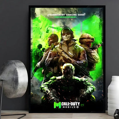 game Call of Duty Poster Posters Anime Room Decor Decoration Movie Backpack Wall Interior Music Wall Art