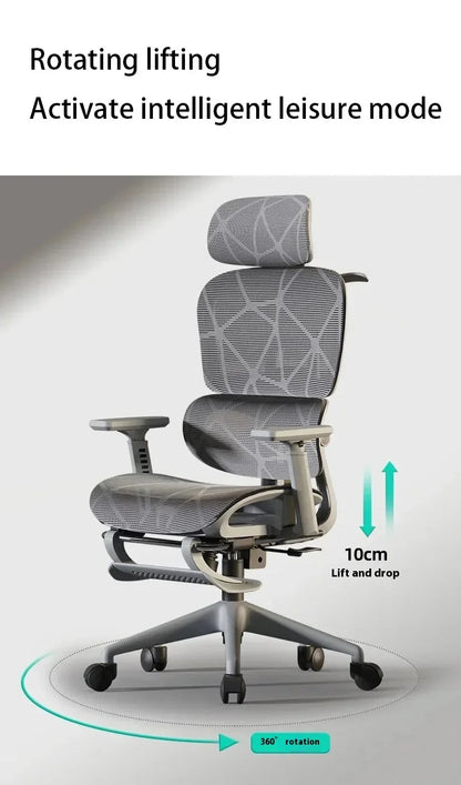 Electronic Gaming Computer Chair Adjustable Ergonomic Seat Back Support, Free Delivery Office Chair Wheelchair Furniture