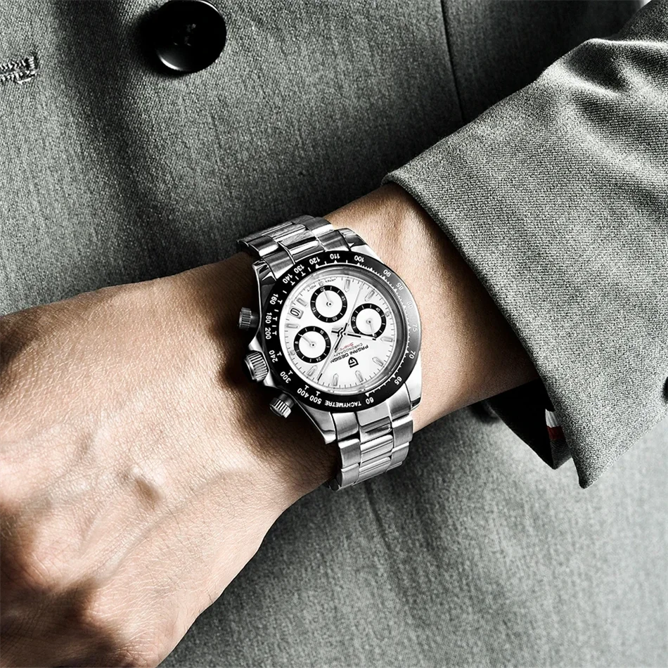 Neue PAGANI DESIGN PD1644 Luxus-Quarzuhr für Herren mit automatischem Datum, sportliche Armbanduhr, 100m wasserdicht, Chronograph, Herrengeschenk