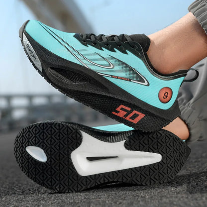 FourSeasons herensportschoenen CarbonPlate hardloopschoen, ademende marathon- en wedstrijdschoenen, comfortabele atletiek- en trainingsschoenen, wandelschoenen