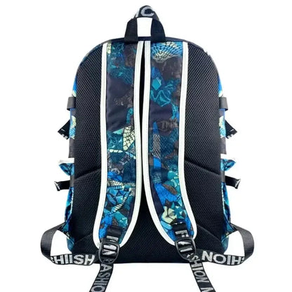 Fortnite Game Print Student Backpack Boys Girls Large Capacity School Bag Waterproof Lightweight Durable Bookbag Birthday Gift