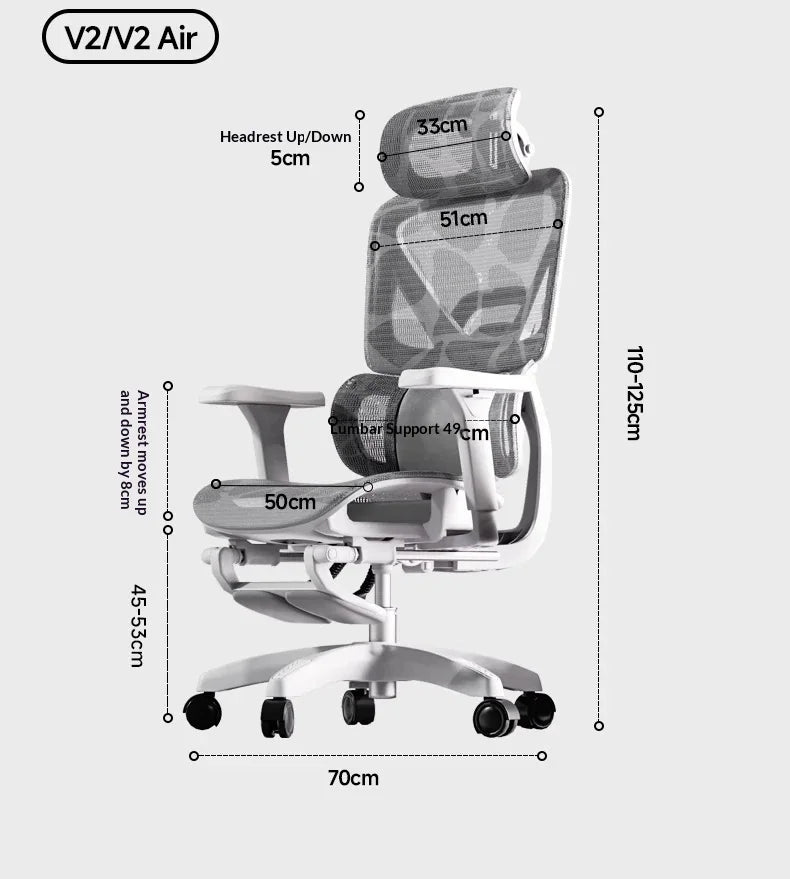 Office Mesh Chair Ergonomic Executive Computer Gaming Furniture Modern Swivel Rolling Adjustable Silla Gaming Ergonomic Chair