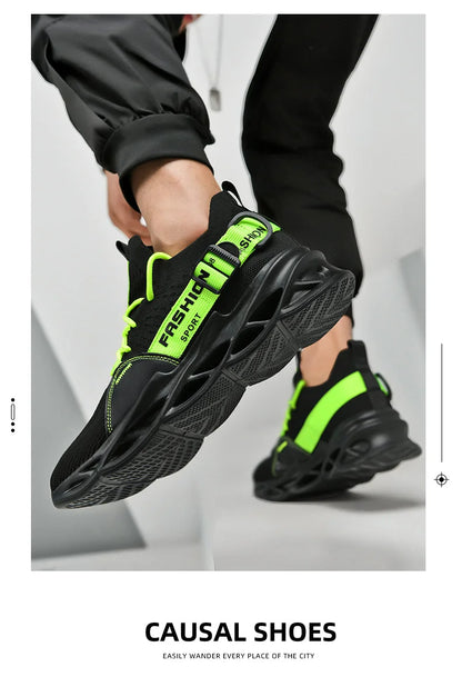 Men's Breathable Fashion Mesh Running Shoes High Quality Unisex Lightweight Tennis Athletic Sneakers 2023