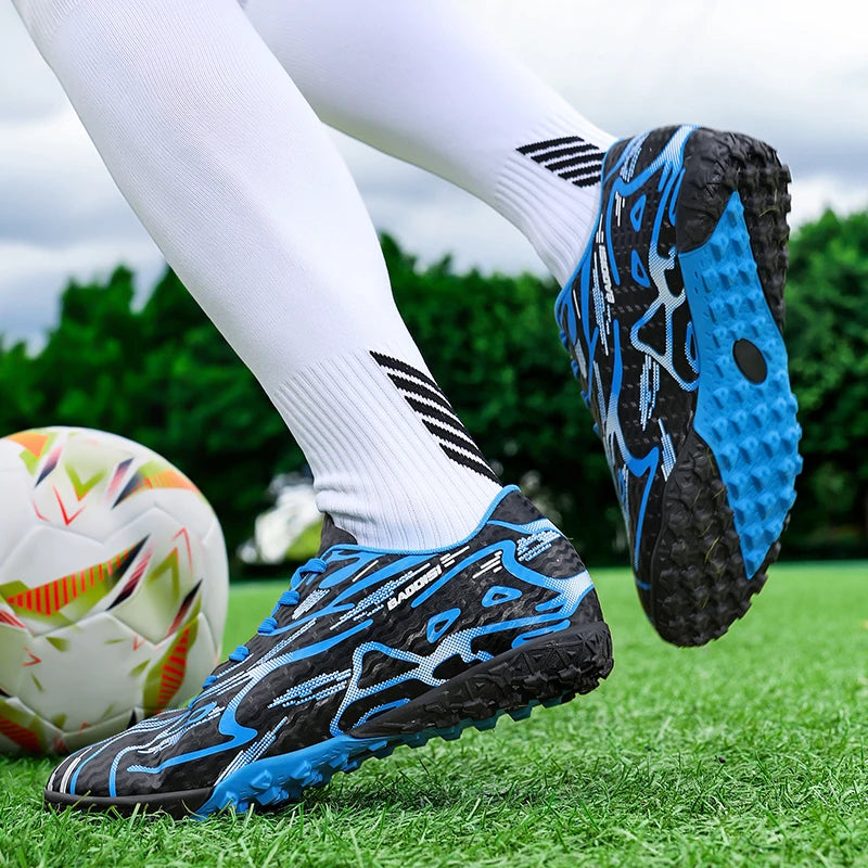 Moški nogometni čevlji, športni trening, nogometni čevlji, mehki, ultralahki, dihalni, profesionalni športni copati, unisex, čevlji s špicami za travo, za tekmo