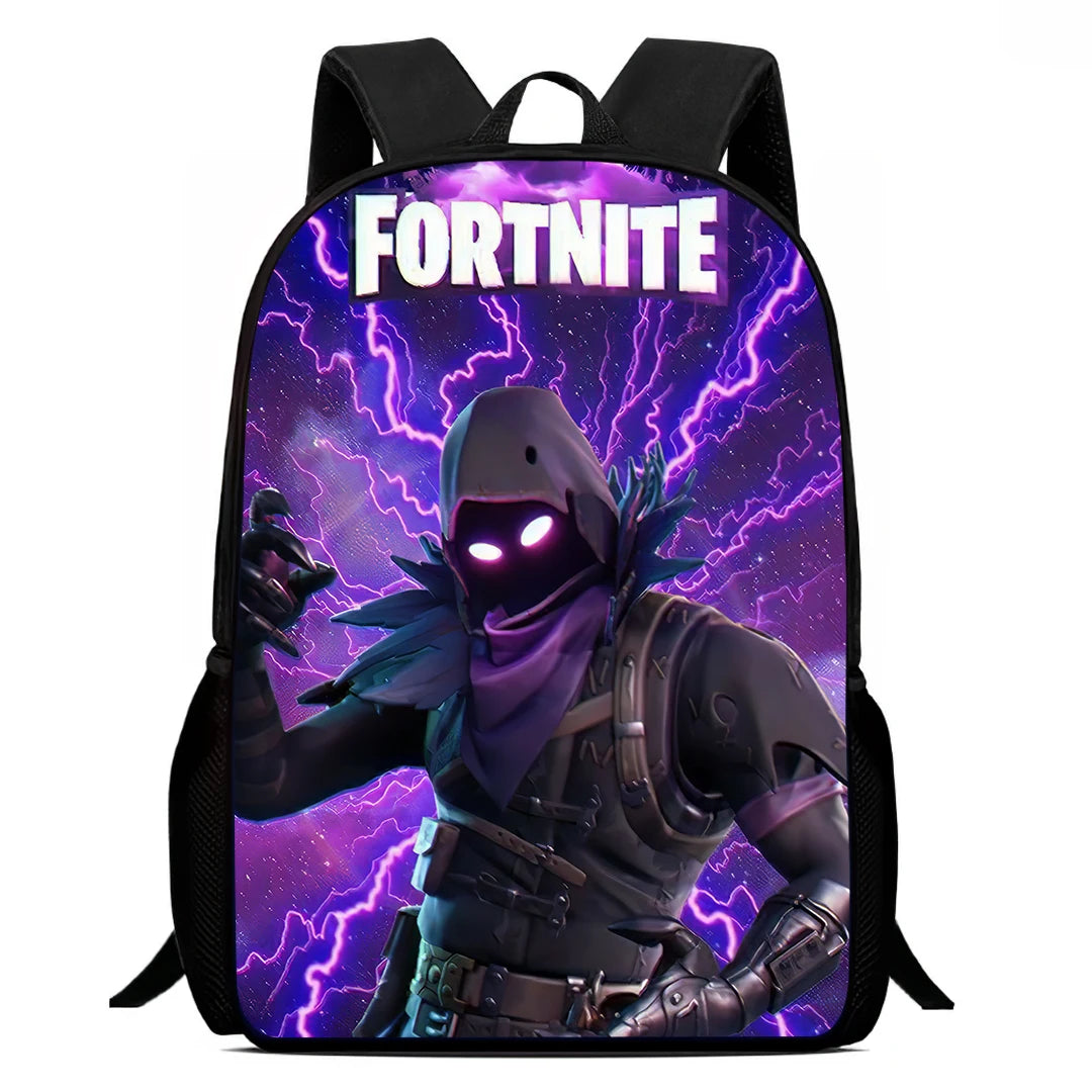 Fortnite 15 Inch Cartoon School Backpack for Kids Boys Girls, Cool Game Printed Lightweight Backpack Large Suitable for Ages 5-8