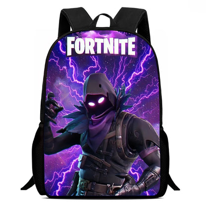 Fortnite 15 Inch Cartoon School Backpack for Kids Boys Girls, Cool Game Printed Lightweight Backpack Large Suitable for Ages 5-8
