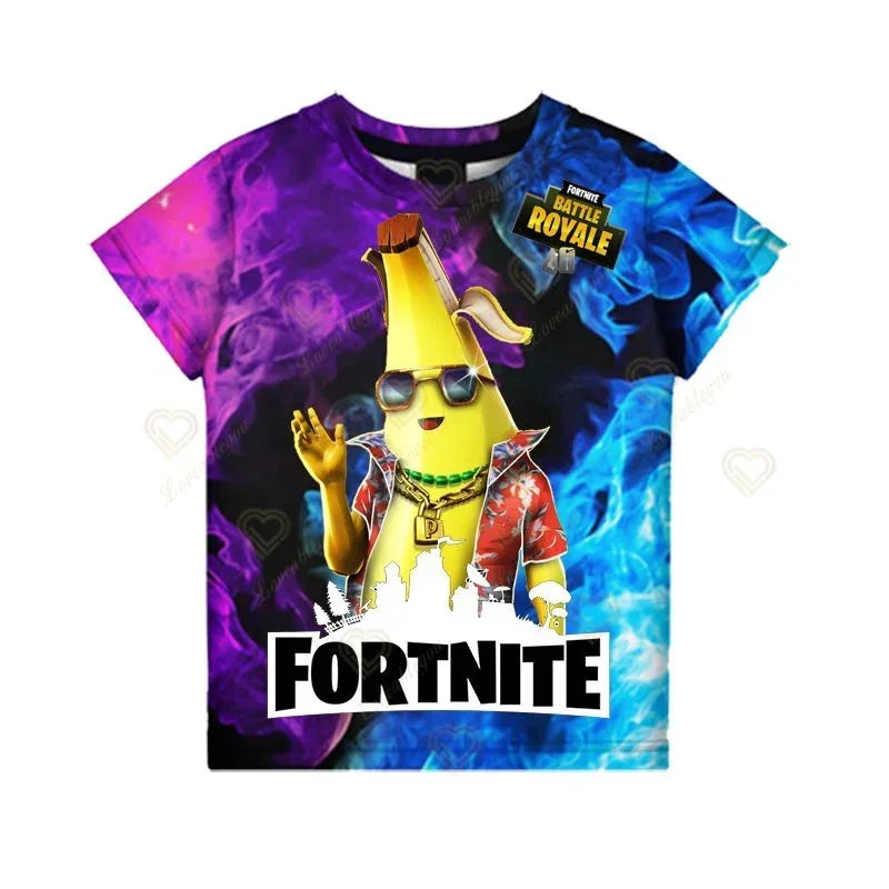 Red Jade Fortnite Anime Battle Royale 3D T-Shirt for Men Women Kids - Pelly T-Shirt Birthday Gift for Girls and Boys