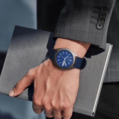 BERNY Full Titanium Men Watch Date Week Quartz Watches Calendar Sapphire Super Luminous 100M Waterproof Lightweight Wristwatch
