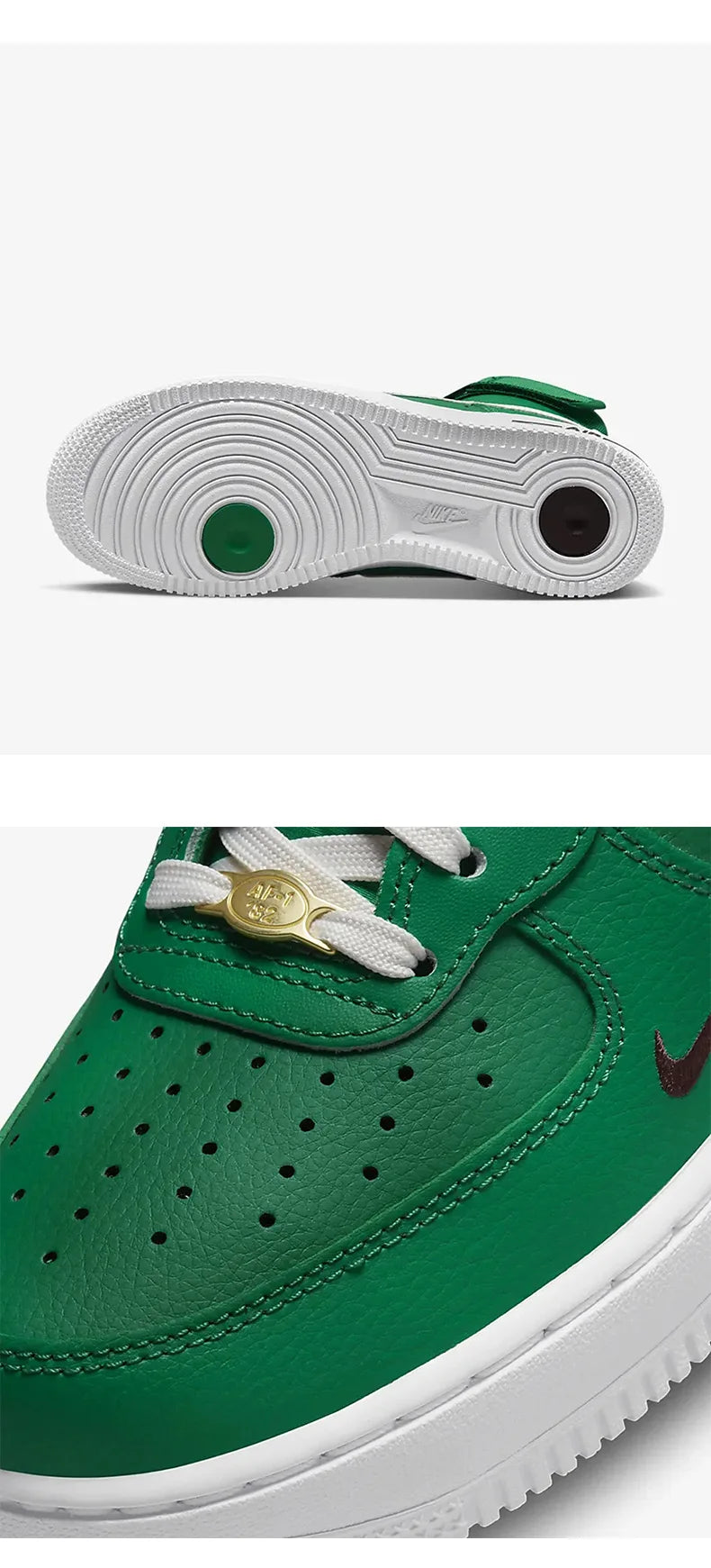 Nike originale Air Force 1 højtoppe casual sneakers til kvinder DQ7584-300