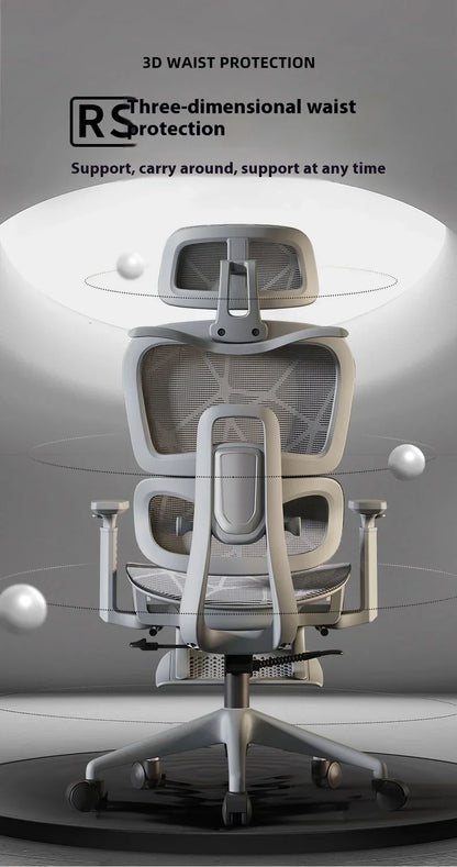 OEING High Back Ergonomic Office Chair with 3D Headrest, Adjustable Lumbar Support, 3D Armrests, Reclining Computer Gaming Chair