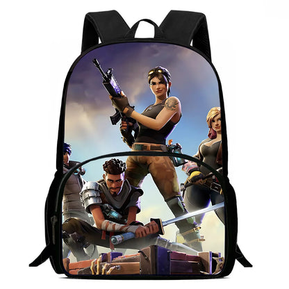 Mochilas Infantis Classic Game FortniteS para Rapazes e Raparigas, Presente de Aniversário para Estudantes, Mochilas Escolares de Grande Capacidade, Duráveis para Campismo