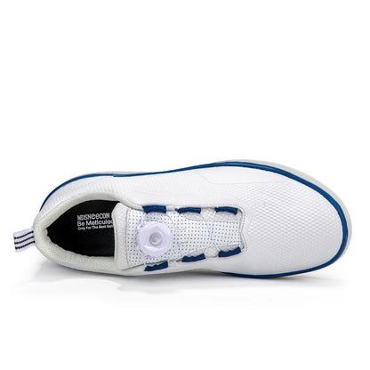 Couple Golf Shoes Men's White Waterproof Rotating Buckle Fitness Spikeless Non-slip Golf Golfer Training Golf Sneakers Women