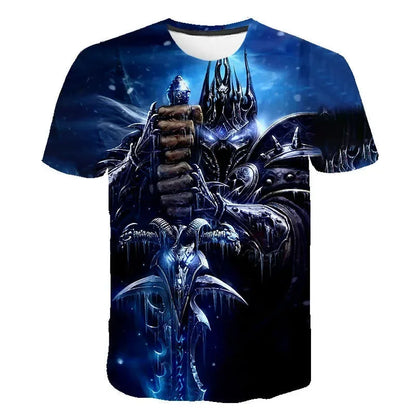 2024 New Game T-shirt World Of Warcraft 3D Printed Men Women Fashion Casual Streetwear T Shirt Harajuku Oversized Tees Tops