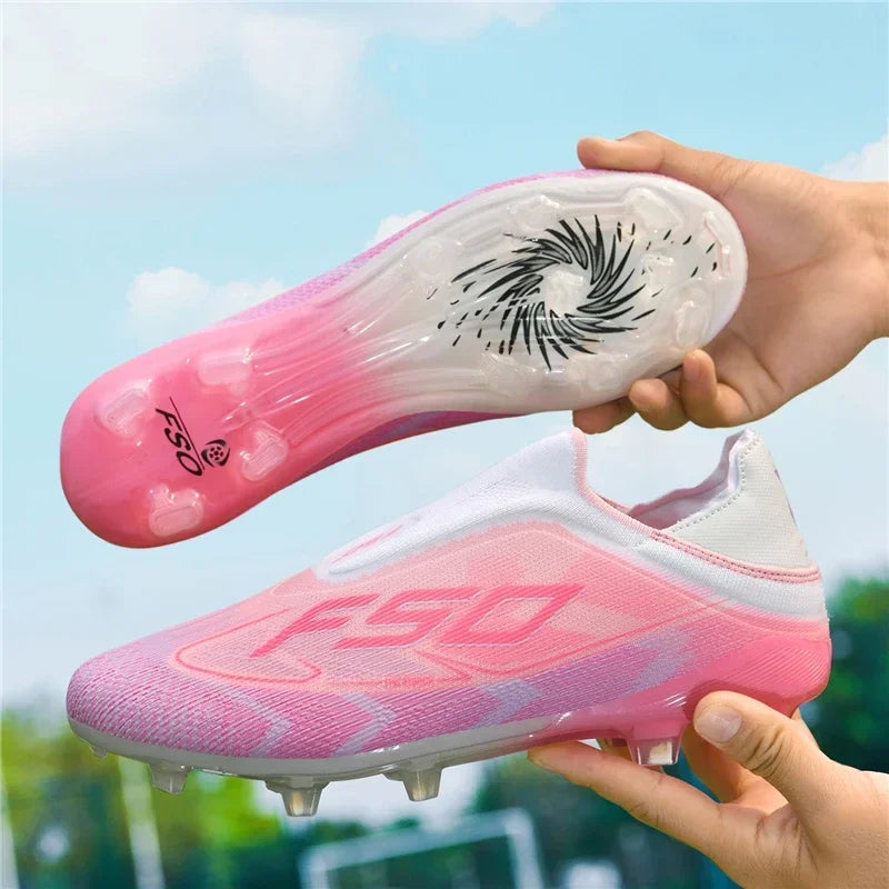 Nouvelles chaussures de football pour hommes, chaussures de football respirantes à haute cheville, ultralégères, antidérapantes, chaussures de sport de haute qualité, pour match en plein air