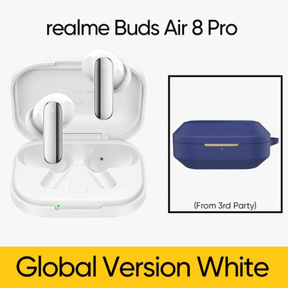 realme Buds Air 8 Pro Wireless Bluetooth 6.1 Earbuds – 55dB Active Noise Cancelling, LHDC 5.0, AI Translation, IP55 Waterproof TWS Earphones
