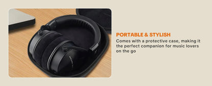 Auscultadores com Fios Over-Ear Talomen TOP W550X com Drivers de 50mm, Graves Profundos, Cabo Amovível e Microfone Integrado – Auscultadores para Gaming, DJ, Estúdio e Escritório