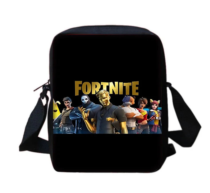 Hot Game Shooting Fortnite Child School Backpack with Shoulder Bag and Pencil Bags, School Bags for Boys and Girls, Best Gift