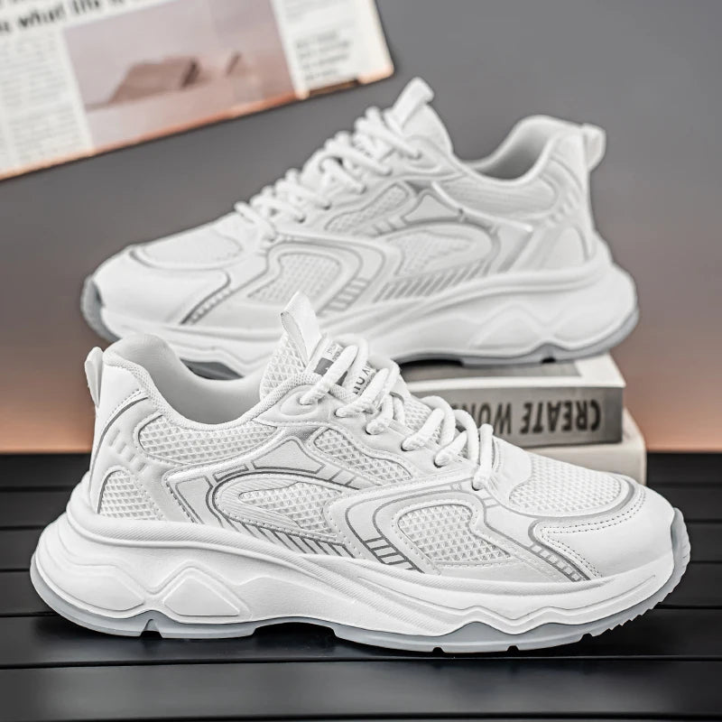 Adidași casual de viteză pentru bărbați, primăvară-vară, cu talpă moale, antiderapant, respirabili, pentru alergare în aer liber, pantofi sport de modă pentru tineri Joker