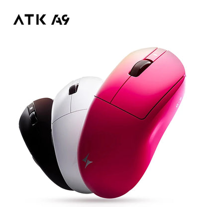ATK Dragonfly A9 Ultra Wireless Gaming Mouse PAW3950, Tri-Mode 8K Gaming Mouse, Ultra-Lightweight Ergonomic Wireless Gaming Mouse for FPS & Esports