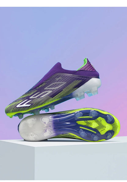 Nuove scarpe da calcio da uomo di alta qualità, tacchetti, scarpe da football, sneakers bestseller indoor per futsal, antiscivolo, da partita su erba, alte, outdoor