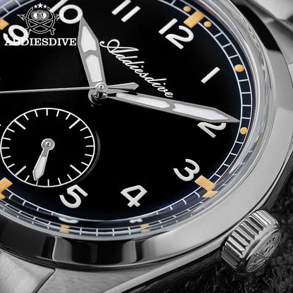 Orologio da uomo ADDIESDIVE 36mm al quarzo VH60, luminoso BGW9, vetro bombato, impermeabile 10Bar, in acciaio inossidabile