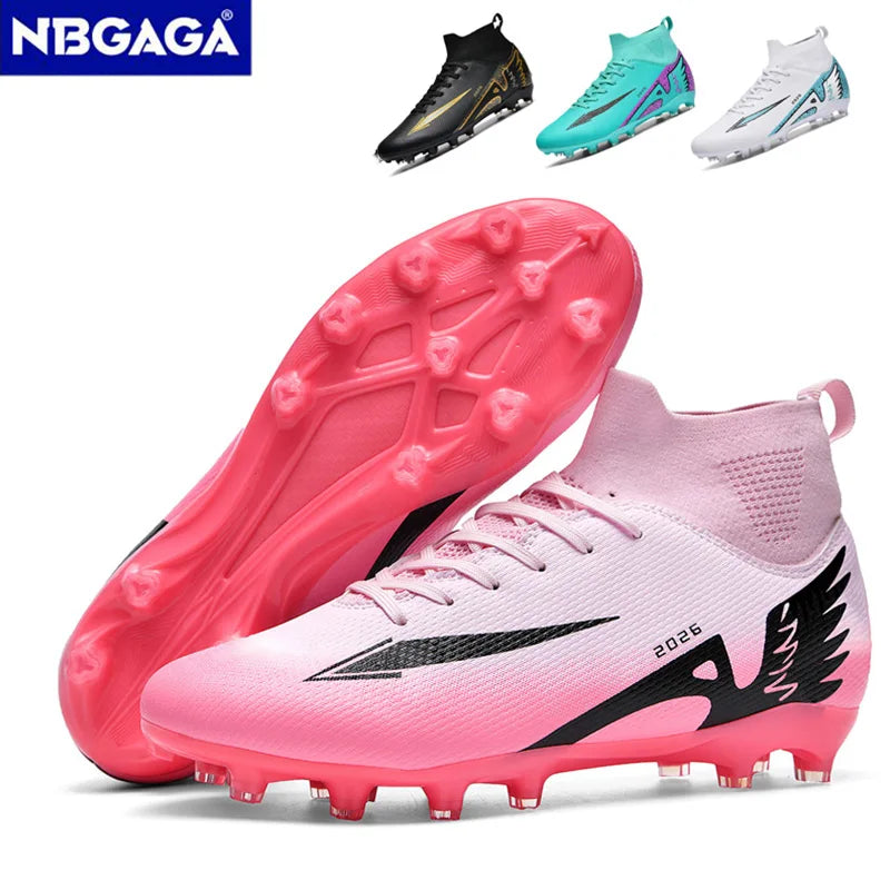 Chaussures de football unisexes tendance, crampons antidérapants, baskets d'entraînement légères, chaussures de football d'extérieur pour hommes