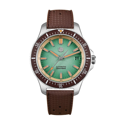 San Martin 2025 New Upgraded Version 40mm Dive Watch Men Original Design NH35 Automatic Mechanical Waterproof 200m SN0118