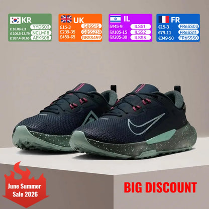 Nike Juniper Trail 2 GTX – elegantni in vsestranski moški športni copati: udobni, protizdrsni, trpežni in vodoodporni HM9734-302