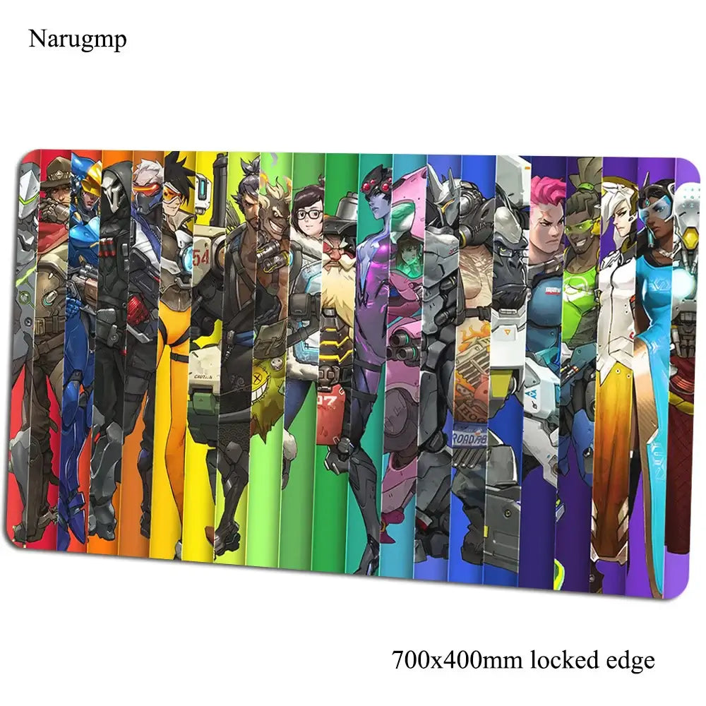 Podloga za miš Overwatch 700x400x3mm, gaming podloga za miš, anime stil, za ured i prijenosno računalo, podloga za stol, poklon za dječaka, podloga za PC gamere