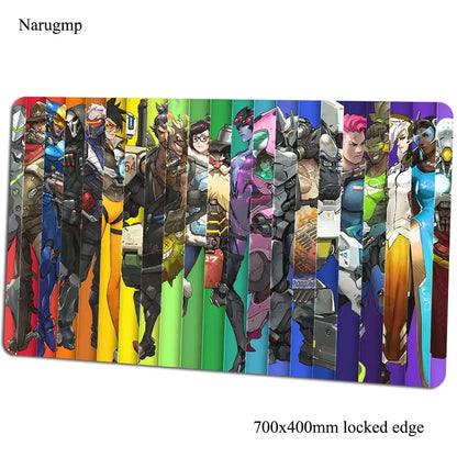 Podloga za miš Overwatch 700x400x3mm, gaming podloga za miš, anime stil, za ured i prijenosno računalo, podloga za stol, poklon za dječaka, podloga za PC gamere