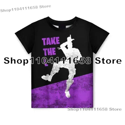 T-shirt Banana Peely da donna, bambini, F-Fortnite, maglietta da uomo con stampa 3D, Battle Royale Game, top estivi, regali di compleanno