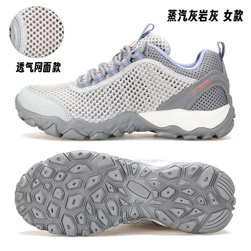 HUMTTO Scarpe da trekking da uomo traspiranti per sport all'aria aperta, scarpe da arrampicata, scarpe da caccia da donna, scarpe da trekking, sneakers, stivaletti, scarpe tattiche