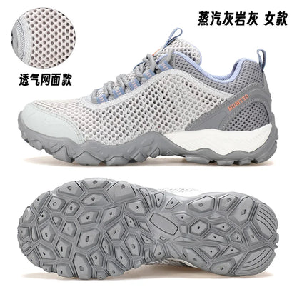 HUMTTO Scarpe da trekking da uomo traspiranti per sport all'aria aperta, scarpe da arrampicata, scarpe da caccia da donna, scarpe da trekking, sneakers, stivaletti, scarpe tattiche