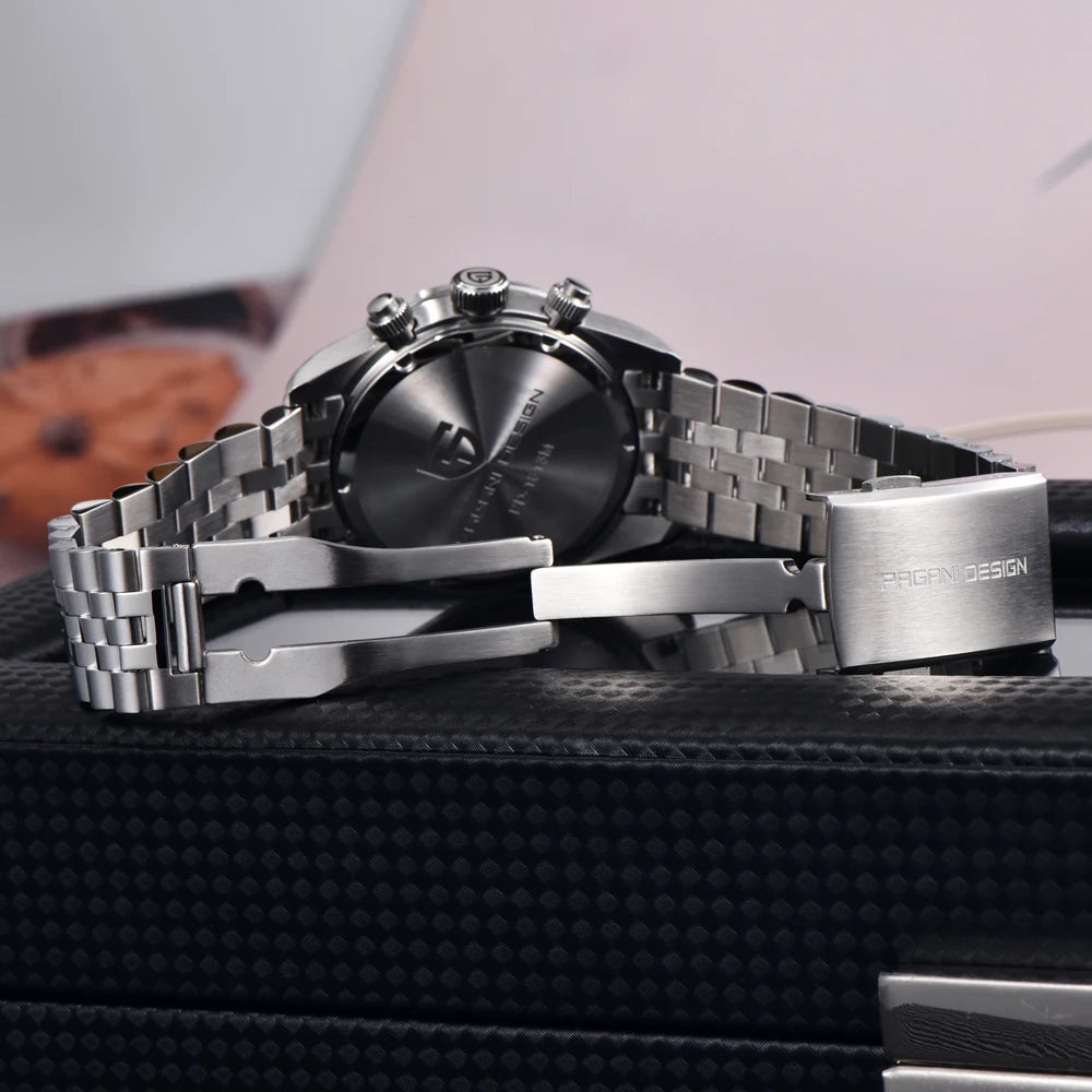 PAGANI DESIGN New Panda Men's Watches Top Luxury Quartz Wristwatches Chronograph Watch Man 2026 Gift AR Sapphire Ceramic Bezel