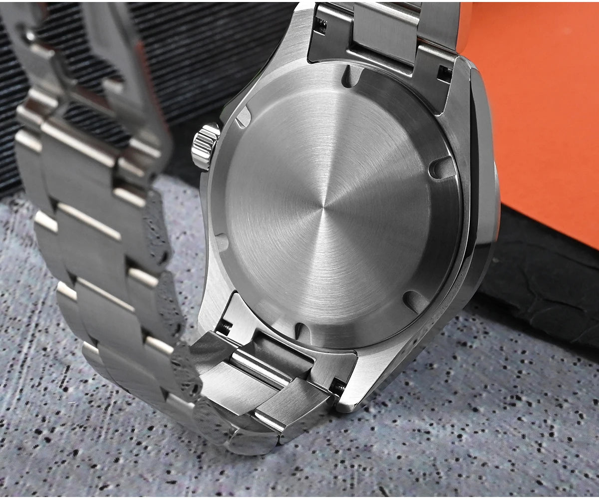 San Martin 39mm Aventurine Gemstone Dial Luxury Men's Watch NH34 GMT Automatic Mechanical Sapphire Waterproof Luminous SN0129
