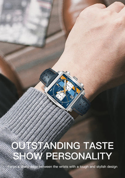 Specht&Sohne Men's Watch Luxury Brand Waterproof Stainless Steel Leather Japan VK Multifunctional Quartz Watch