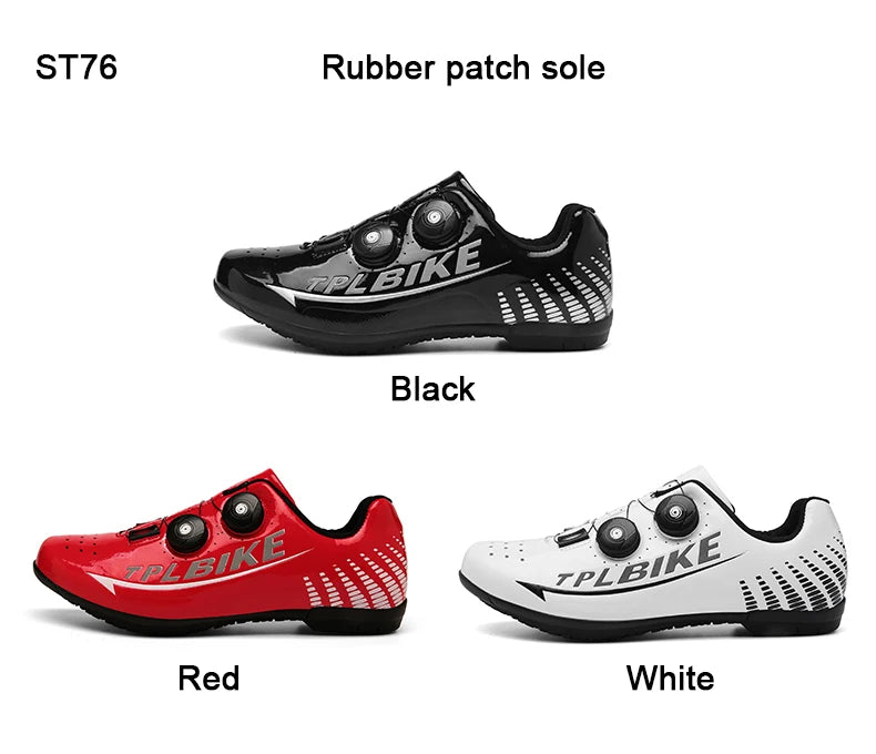 New Men’s and Women’s Bicycle Shoes Outdoor Cycling Shoes with Three Functional Soles Professional Training Shoes
