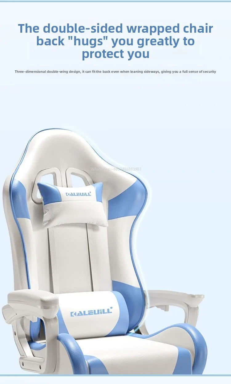 Ergonomic Gaming Chair Racing Style Computer Chair with Adjustable Armrests, Reclining Office Chair, E-Sports Chair for Home & Office
