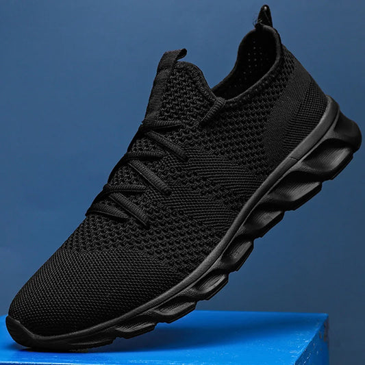 Men's Running Shoes Soft Soles Wear-Resistant Breathable Sports Shoes Mesh Outdoor Fashion Big Size Tennis Shoes for Men