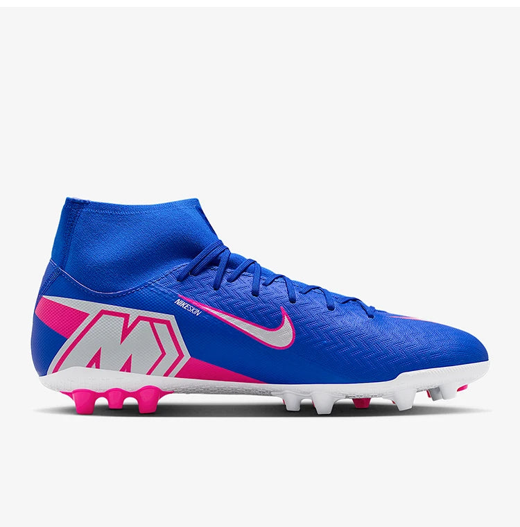 Nike originalni spomladanski moški nogometni čevlji s srednjim zgornjim delom in vezalkami, odporni proti obrabi, model FQ8329-446