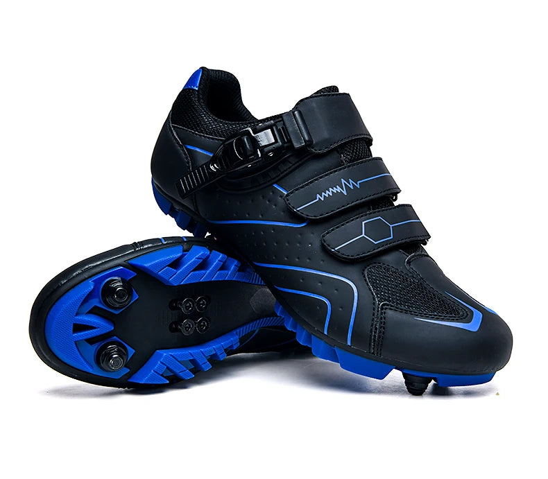 Pantofi de mountain bike pentru bărbați, pantofi de ciclism cu cataramă rapidă, compatibili cu pedalele cu sistem SPD, pentru interior și exterior, pantofi MTB pentru femei