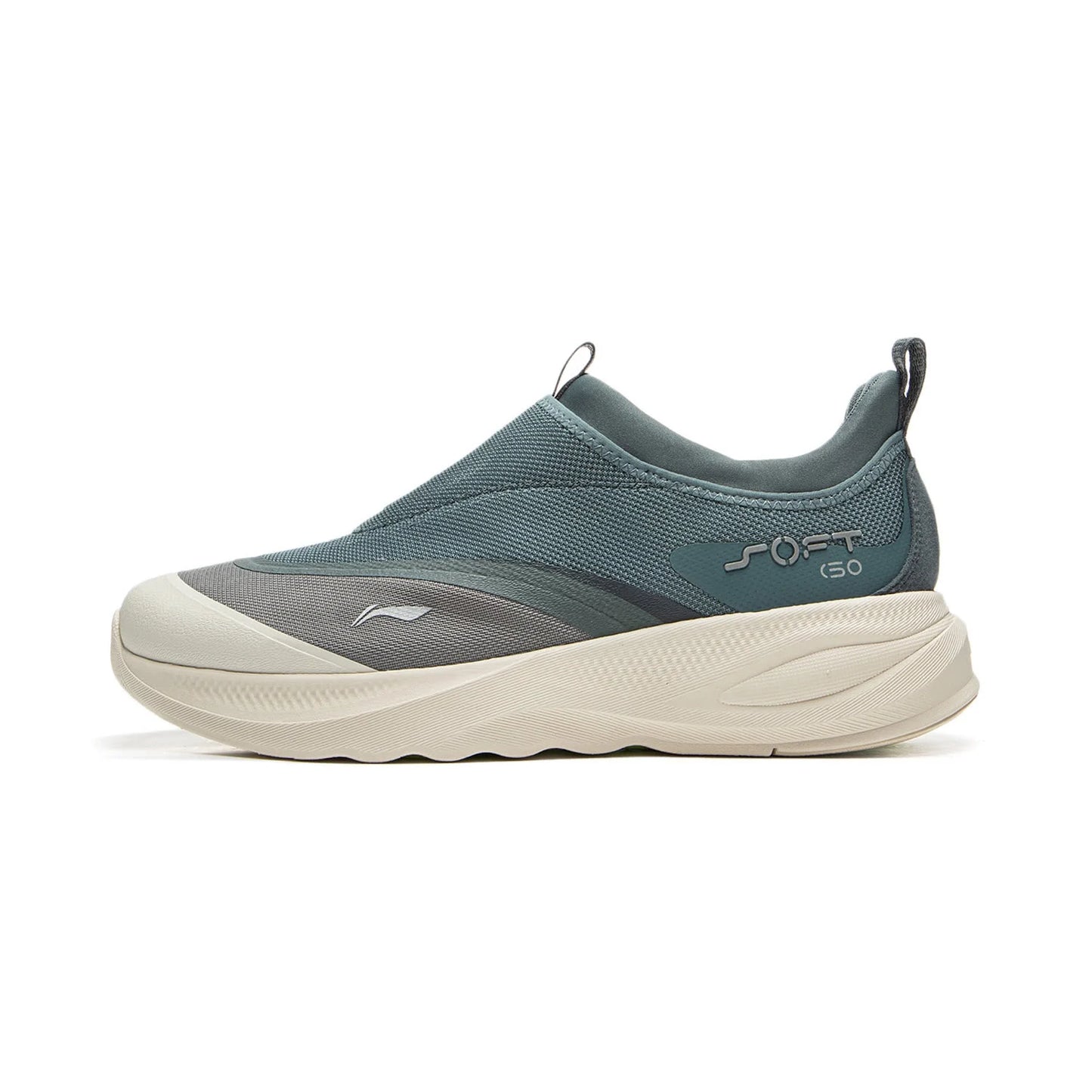 Li-Ning Men's SOFT GO 2 Walking Shoes COMFOAM Slip-On Soft Thick Heel Li-Ning Comfortable Wearable Sports Casual Shoes AGLV005