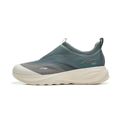 Li-Ning Men's SOFT GO 2 Walking Shoes COMFOAM Slip-On Soft Thick Heel Li-Ning Comfortable Wearable Sports Casual Shoes AGLV005