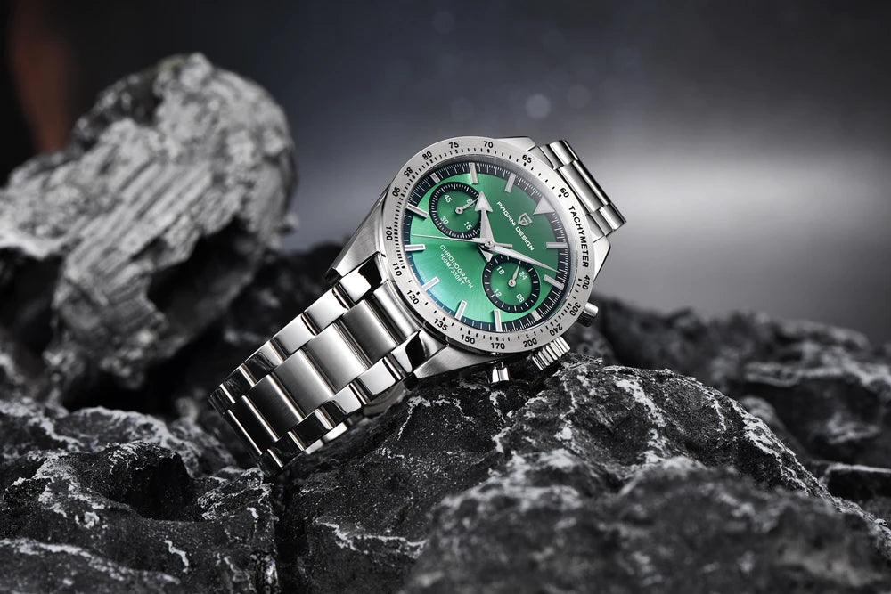 2026 New PAGANI DESIGN Retro Men's Watches Moon Quartz Watch For Men Speed Sports Chronograph AR Sapphire VK64 Clock