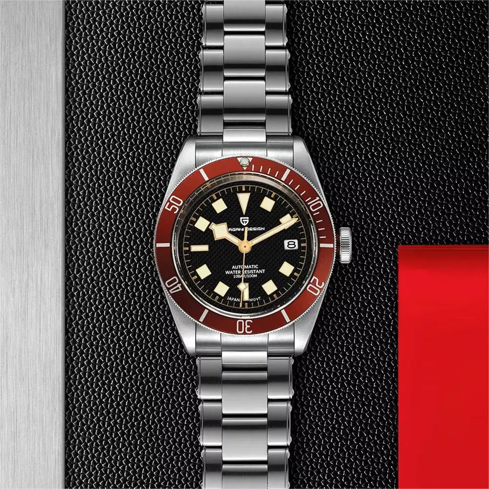 2026 New PAGANI DESIGN BB58 Luxury Automatic Mechanical Men Watch Sapphire Japan Movt Watch 316L All Steel Waterproof Man Watch