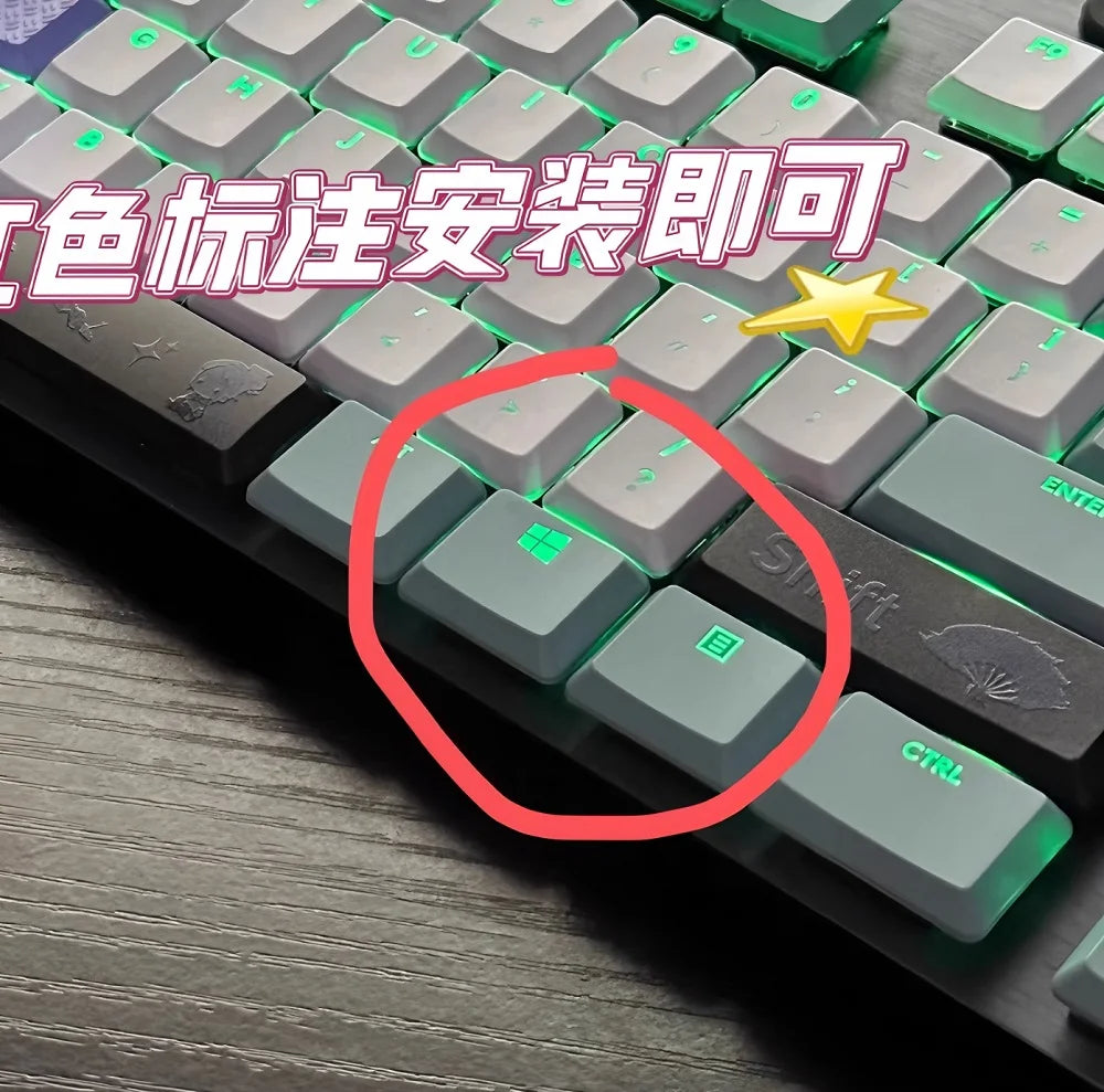 Tecla texturada antiderrapante transparente retroiluminada G915 913 TKL G815 G813, compatível com teclado mecânico Logitech