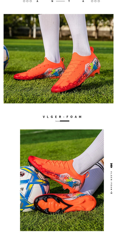 Nuovi scarpini da calcio da uomo, tacchetti FG antiscivolo per allenamento, scarpe da calcio con tacchetti lunghi, da partita, ultraleggeri, per outdoor, dropshipping
